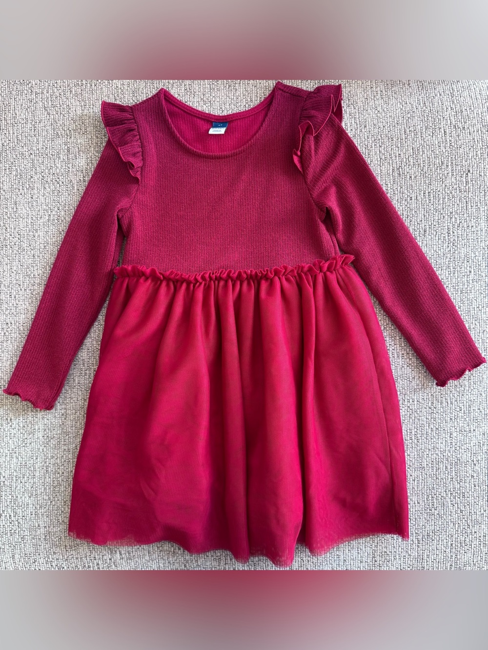 Toddler Girl Fit & Flare Rib-Knit Ruffled Tutu Dress
